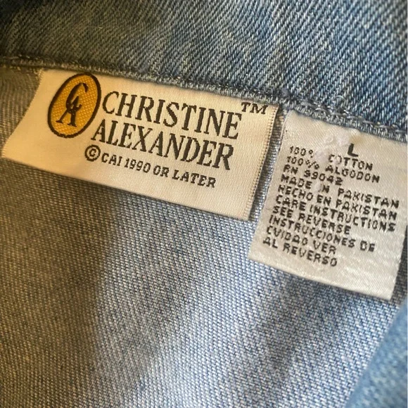 🎀 Christine Alexander Swarovski Crystal Jacket Large Y2K EUC - Picture 5 of 5